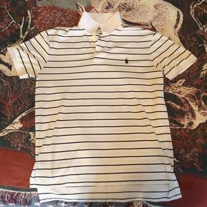 Striped Polo Golf Shirt Medium
